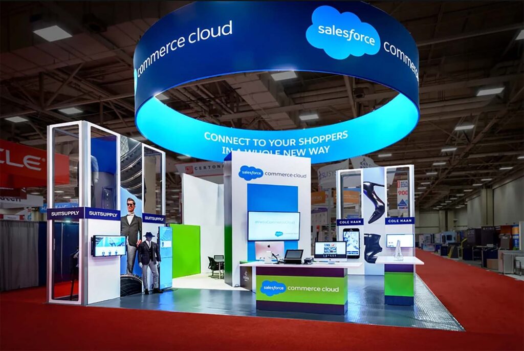 Trade show booth for SaaS company